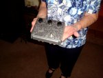 My Mom with genuine KLONE Overdrive Pedal.jpg