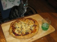 St. Patty's Day Pizza with Green Whiskey Sour and Hypno-Kat 02.jpg
